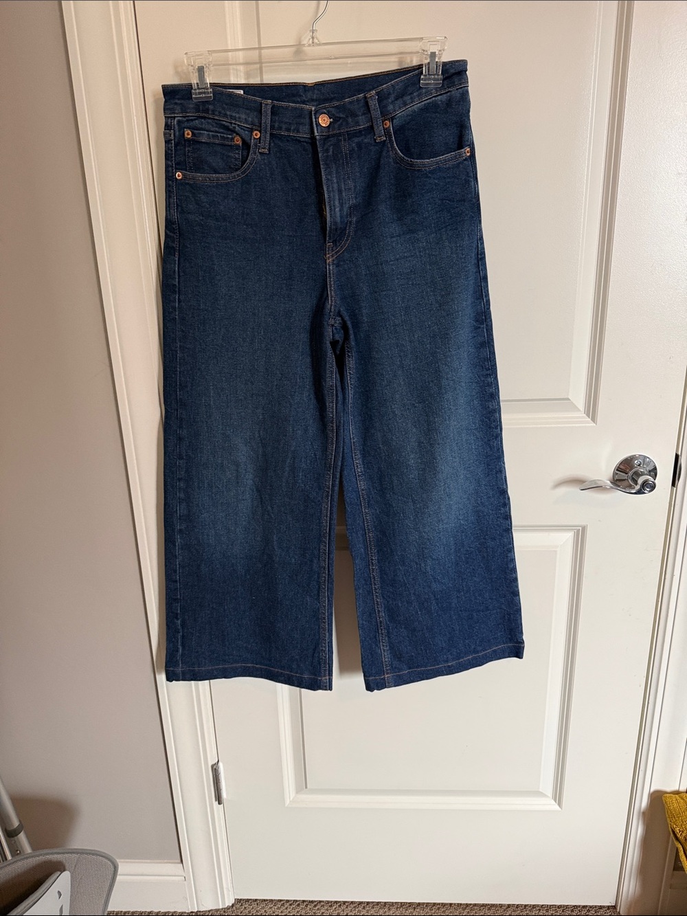 Classic Gap Wide-Leg Women's Jeans in Dark Blue